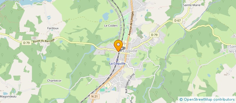 localisation de l'entreprise MONSIEUR FLORENT POTVIN  LA COQUILLE