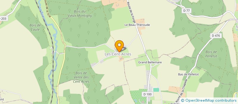 localisation de l'entreprise MONSIEUR FLORENT POUMAYON  LES CENT-ACRES