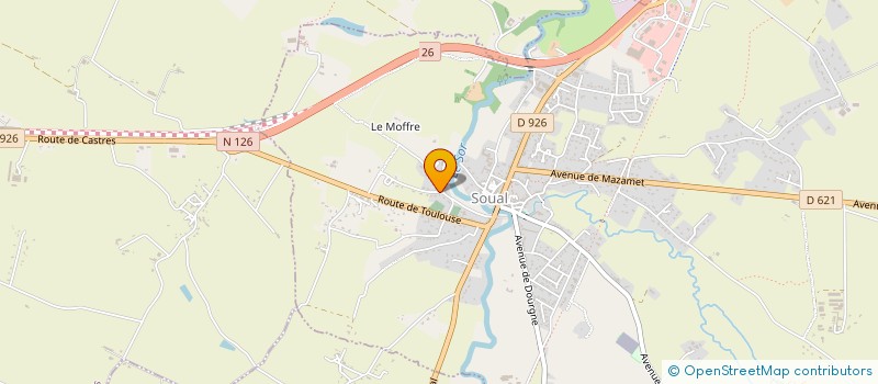 localisation de l'entreprise MONSIEUR FLORENT PRADELLES  SOUAL