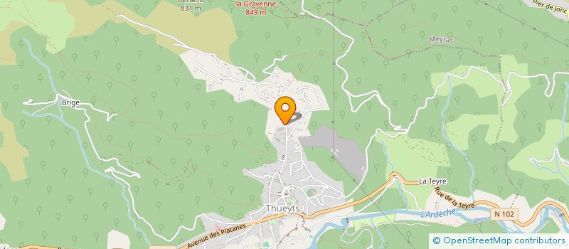 localisation de l'entreprise MONSIEUR FLORENT PROTHERY  THUEYTS