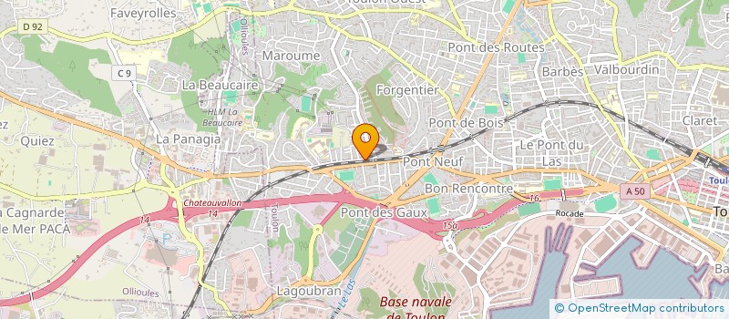 localisation de l'entreprise MONSIEUR FLORENT RATINAUD  TOULON