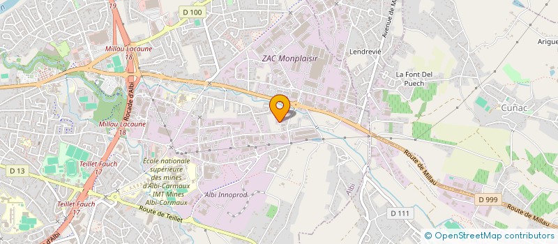 localisation de l'entreprise MONSIEUR FLORENT RATINET à ALBI