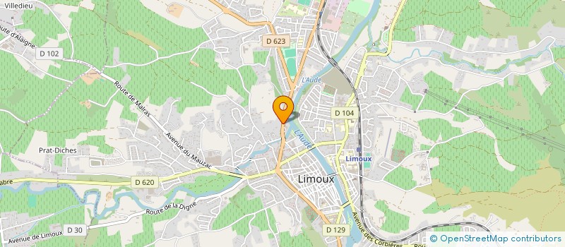 localisation de l'entreprise MONSIEUR FLORENT RAYNAUD  LIMOUX