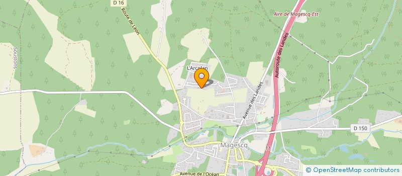 localisation de l'entreprise MONSIEUR FLORENT RIALHE  MAGESCQ