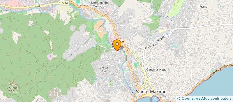 localisation de l'entreprise MONSIEUR FLORENT RICHET à SAINTE-MAXIME
