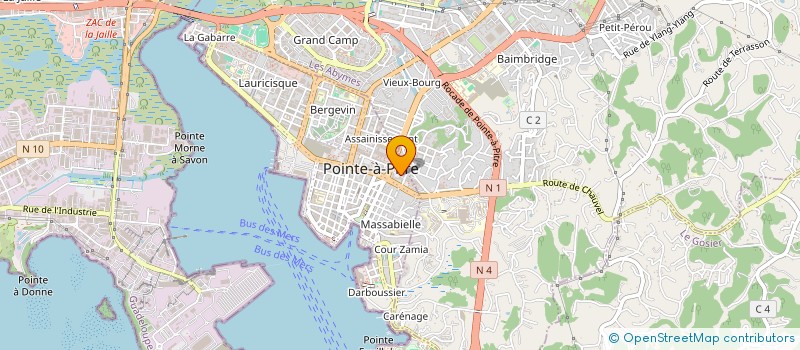 localisation de l'entreprise MONSIEUR FLORENT ROLAND à POINTE A PITRE