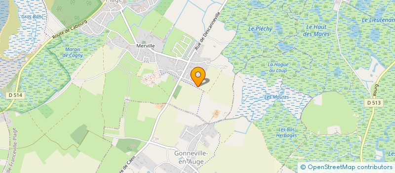 localisation de l'entreprise MONSIEUR FLORENT ROUSSELIN  MERVILLE-FRANCEVILLE-PLAGE