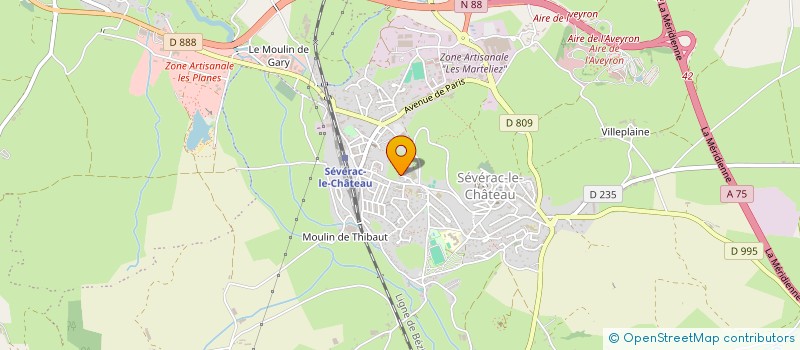 localisation de l'entreprise MONSIEUR FLORENT ROZIERE  SEVERAC D'AVEYRON