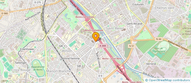 localisation de l'entreprise MONSIEUR FLORENT SAGLIO  REIMS