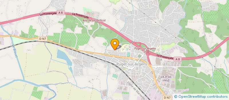 localisation de l'entreprise MONSIEUR FLORENT SARRET  PUGET-SUR-ARGENS