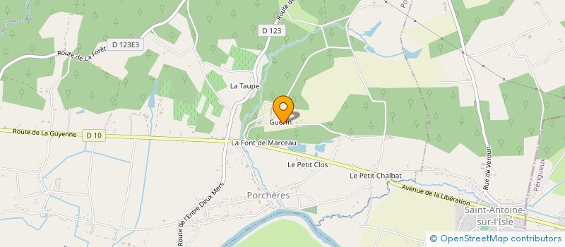 localisation de l'entreprise MONSIEUR FLORENT SAUTEREAU  PORCHERES