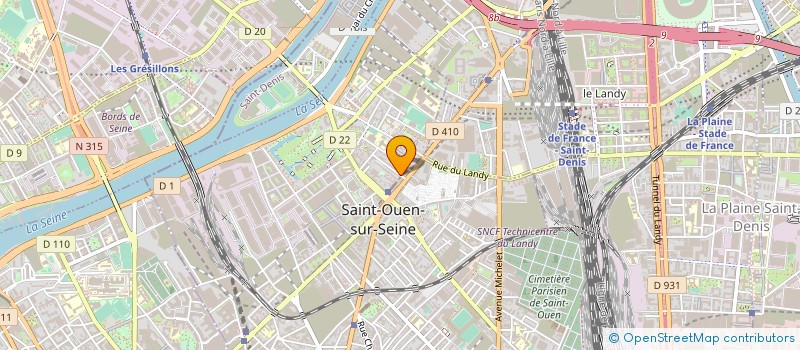 localisation de l'entreprise MONSIEUR FLORENT SEVIN à SAINT-OUEN-SUR-SEINE