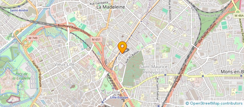 localisation de l'entreprise MONSIEUR FLORENT SIEUW à LA MADELEINE