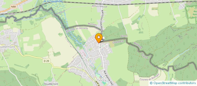 localisation de l'entreprise MONSIEUR FLORENT SINIER  MONT-SAINT-MARTIN