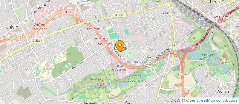 localisation de l'entreprise MONSIEUR FLORENT SINOT  ELEU-DIT-LEAUWETTE