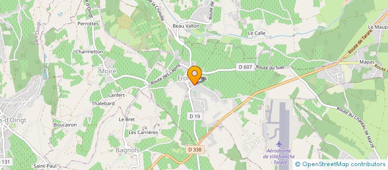 localisation de l'entreprise MONSIEUR FLORENT SOTTY  FRONTENAS