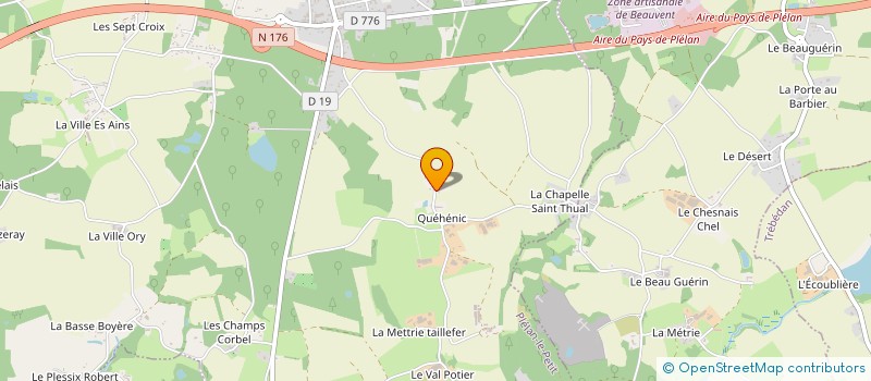 localisation de l'entreprise MONSIEUR FLORENT TABUTEAU  PLELAN-LE-PETIT