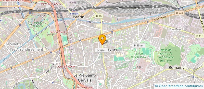 localisation de l'entreprise MONSIEUR FLORENT TANET à PANTIN