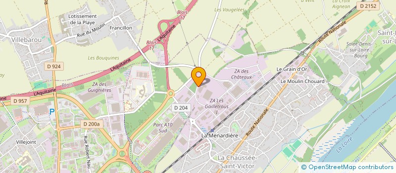 localisation de l'entreprise MONSIEUR FLORENT THIBAULT  LA CHAUSSEE-SAINT-VICTOR