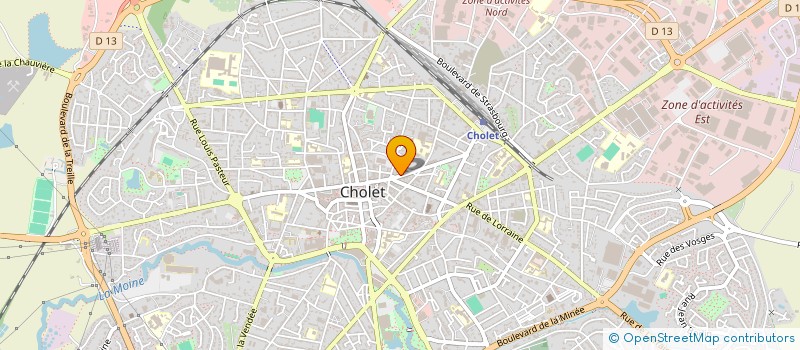 localisation de l'entreprise MONSIEUR FLORENT THIERRY  CHOLET