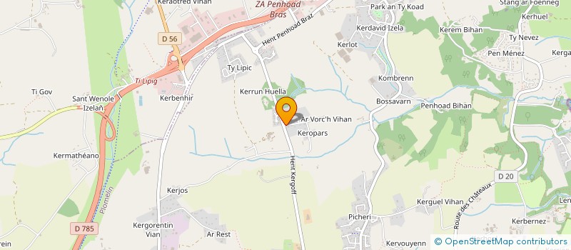 localisation de l'entreprise MONSIEUR FLORENT THOMAS  PLOMELIN