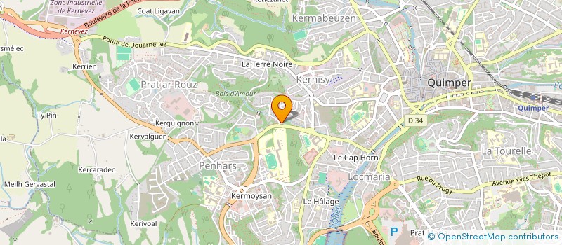 localisation de l'entreprise MONSIEUR FLORENT THOMAS à QUIMPER