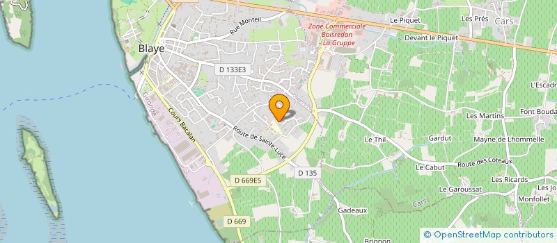 localisation de l'entreprise MONSIEUR FLORENT THONNEL à BLAYE