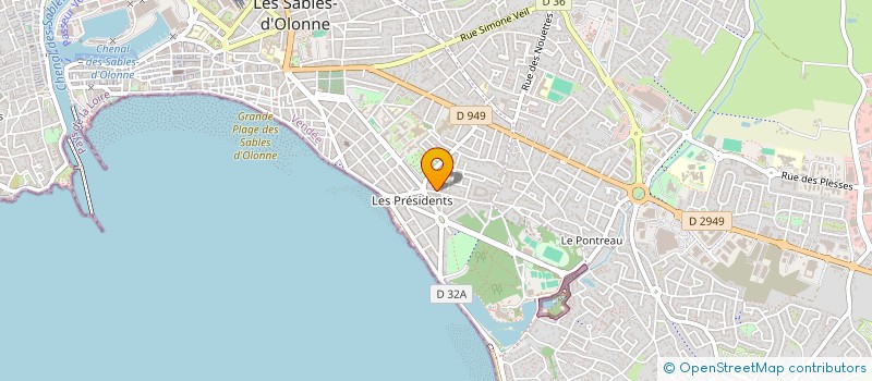 localisation de l'entreprise MONSIEUR FLORENT TOMASI à LES SABLES-D'OLONNE
