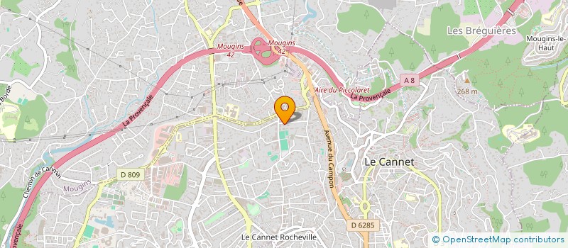 localisation de l'entreprise MONSIEUR FLORENT TORRES à LE CANNET