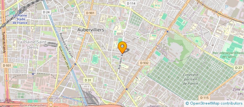 localisation de l'entreprise MONSIEUR FLORENT TROCHU  AUBERVILLIERS