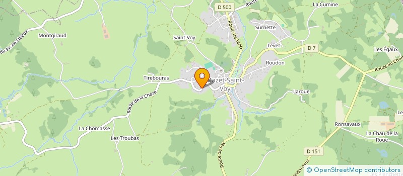 localisation de l'entreprise MONSIEUR FLORENT VERILHAC  MAZET-SAINT-VOY