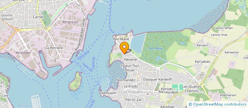 localisation de l'entreprise MONSIEUR FLORENT VIGUIE  LOCMIQUELIC