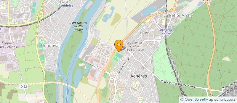 localisation de l'entreprise MONSIEUR FLORENT VILLIERS  ACHERES