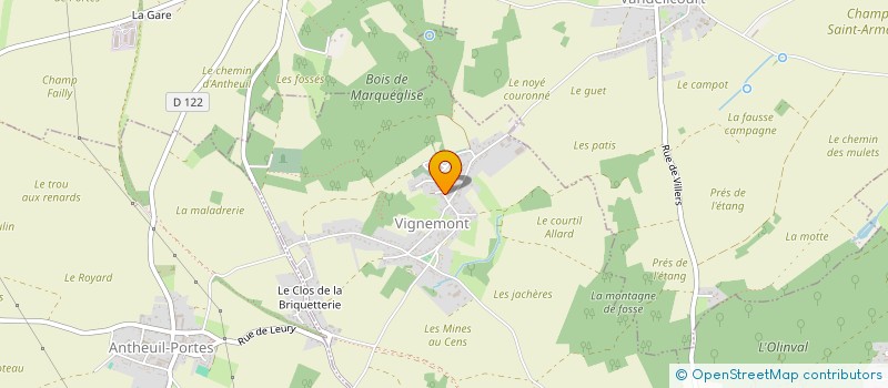 localisation de l'entreprise MONSIEUR FLORENT VOCHOT  VIGNEMONT