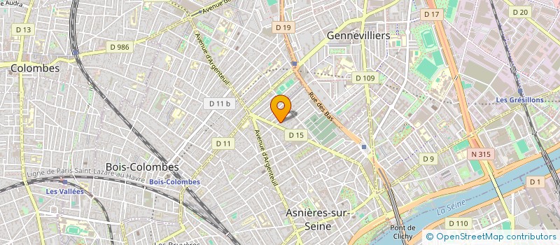 localisation de l'entreprise MONSIEUR FLORENT VOILLOT à ASNIERES-SUR-SEINE