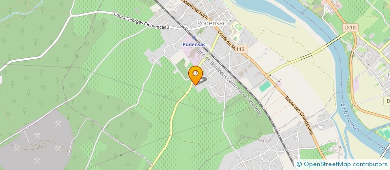 localisation de l'entreprise MONSIEUR FLORENT VUILLERMOZ  PODENSAC