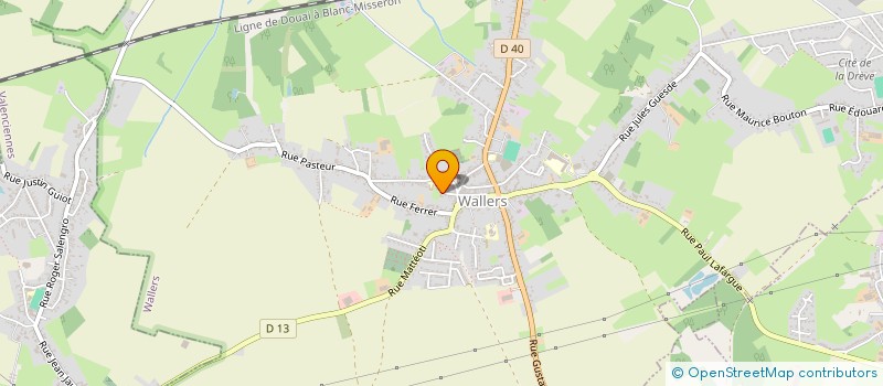 localisation de l'entreprise MONSIEUR FLORENT WATTIER  WALLERS