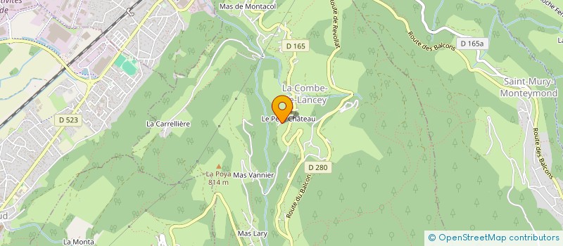 localisation de l'entreprise MONSIEUR FLORENT WOLFERSBERGER  LA COMBE-DE-LANCEY