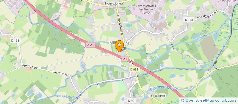 localisation de l'entreprise MONSIEUR FLORENTIN BLEUZET  MILLONFOSSE