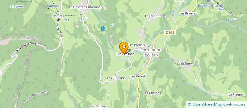 localisation de l'entreprise MONSIEUR FLORENTIN CHAMBON à ENTREMONT-LE-VIEUX