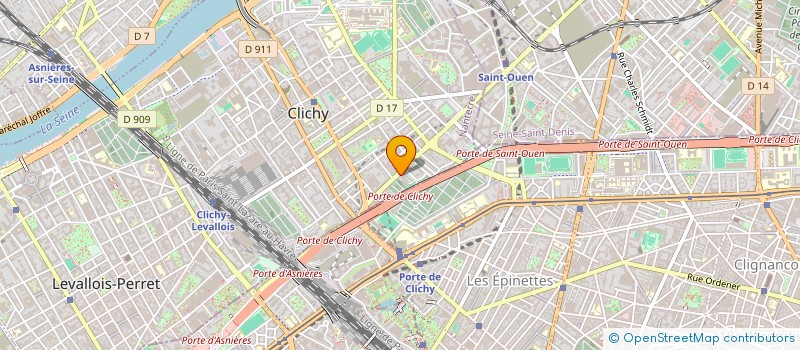 localisation de l'entreprise MONSIEUR FLORENTIN DAVID à CLICHY