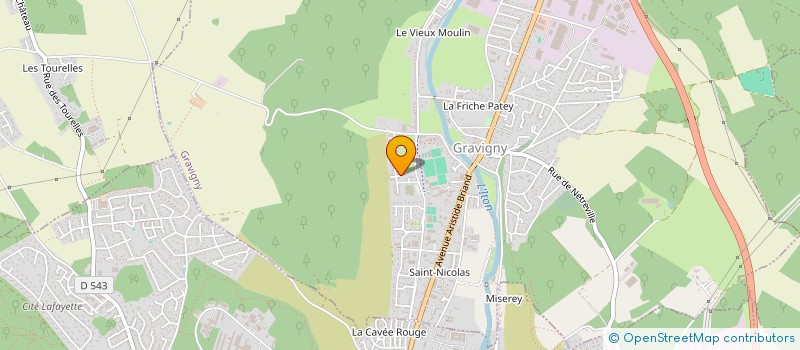 localisation de l'entreprise MONSIEUR FLORENTIN DUBOIS à GRAVIGNY