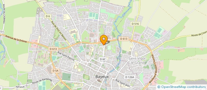 localisation de l'entreprise MONSIEUR FLORENTIN FAUVEL  BAYEUX