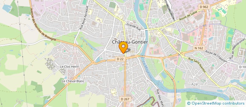 localisation de l'entreprise MONSIEUR FLORENTIN HOURDIER  CHATEAU-GONTIER-SUR-MAYENNE