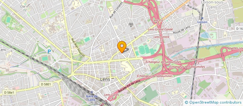 localisation de l'entreprise MONSIEUR FLORENTIN LEFEVERE  LENS