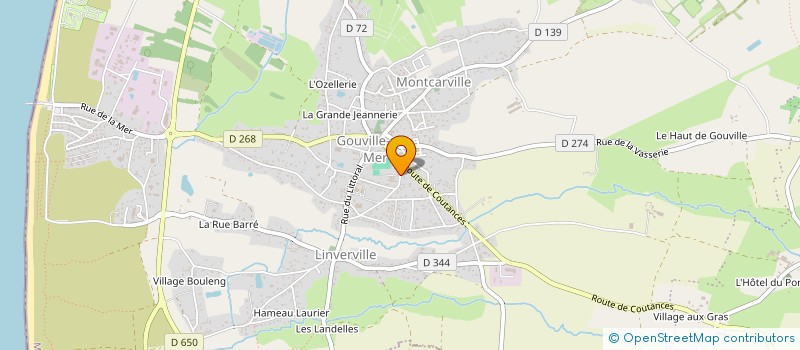 localisation de l'entreprise MONSIEUR FLORENTIN LEPRETRE  GOUVILLE-SUR-MER