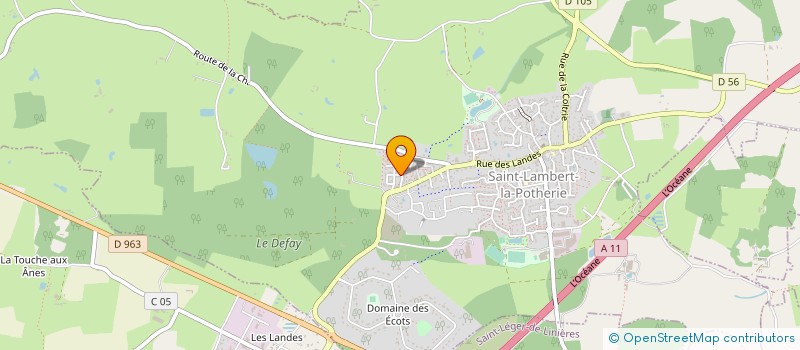 localisation de l'entreprise MONSIEUR FLORENTIN NOEL  SAINT-LAMBERT-LA-POTHERIE