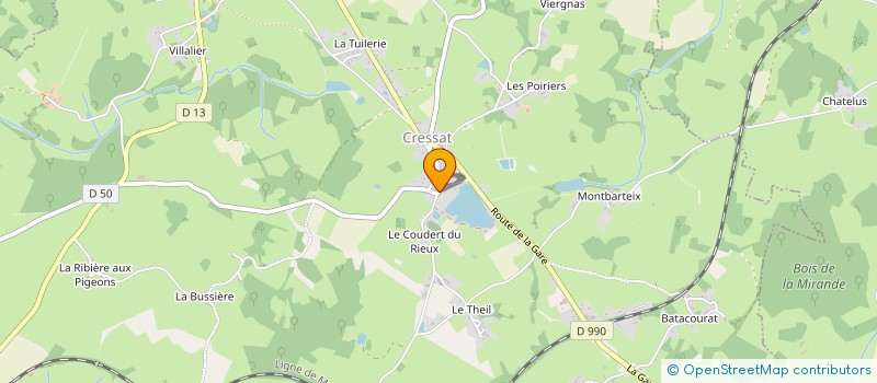 localisation de l'entreprise MONSIEUR FLORENTIN RACAUD à CRESSAT