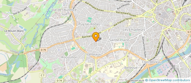 localisation de l'entreprise MONSIEUR FLORENTIN ROLAND à LIMOGES