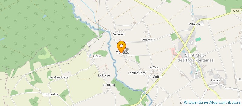 localisation de l'entreprise MONSIEUR FLORENTIN SUREL  SAINT-MALO-DES-TROIS-FONTAINES